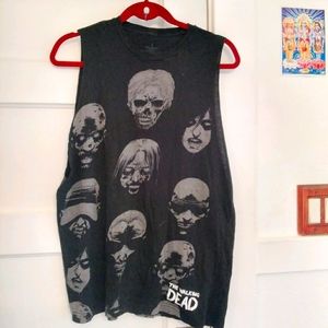 🌙Distressed The Walking Dead Sleeveless